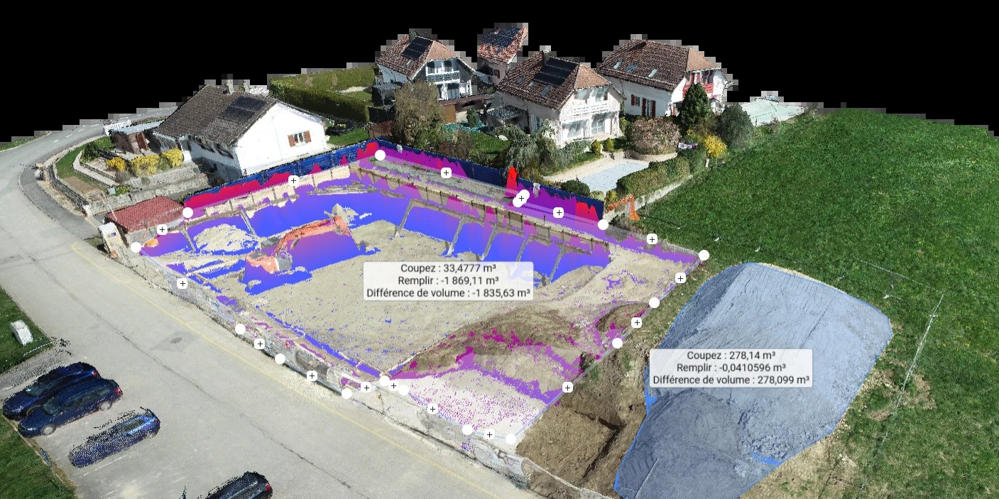 Contrôle de terrassement par drone