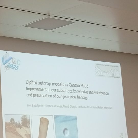 Dreidimensionale Modellierung eines Aufschlusses, präsentiert an der VGC 2025