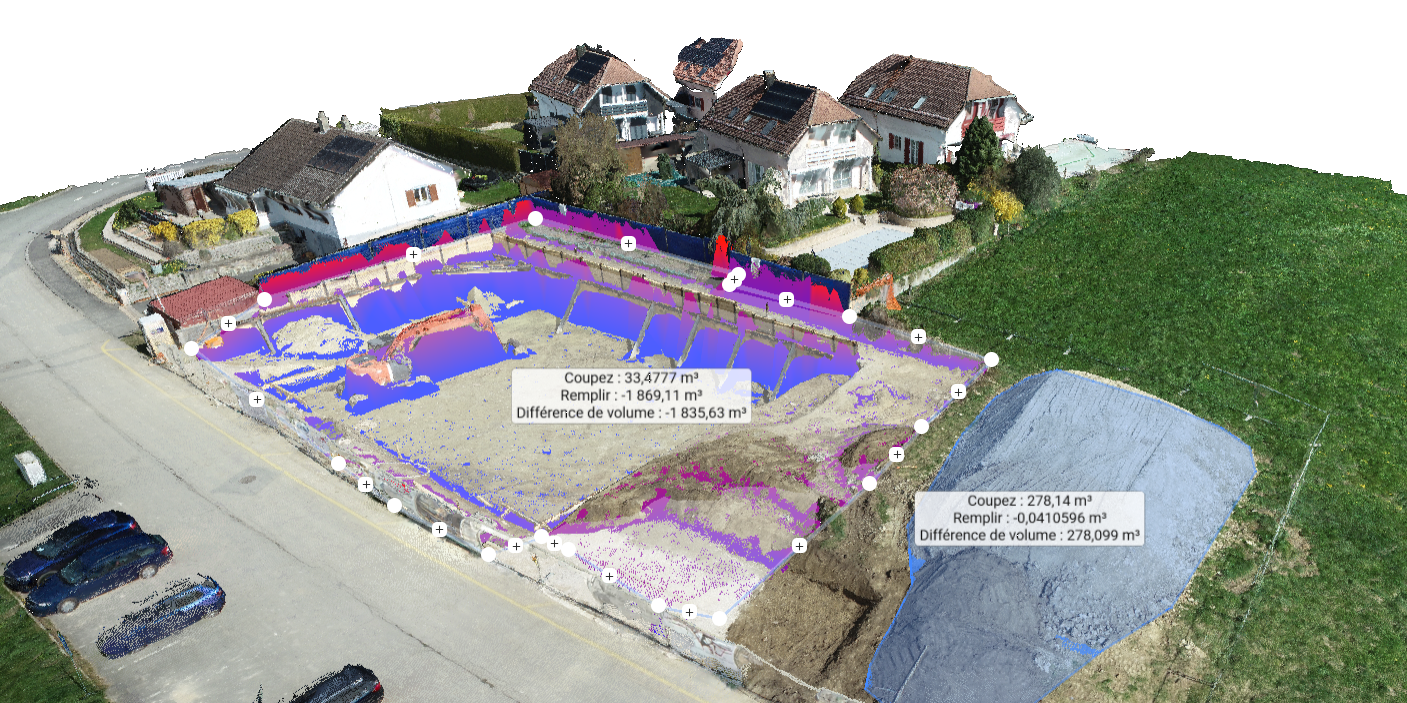 Contrôle de terrassement par drone